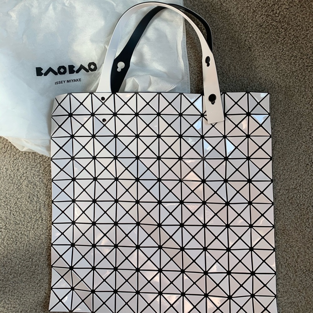 Bao Bao Issey Miyake Prism tote white